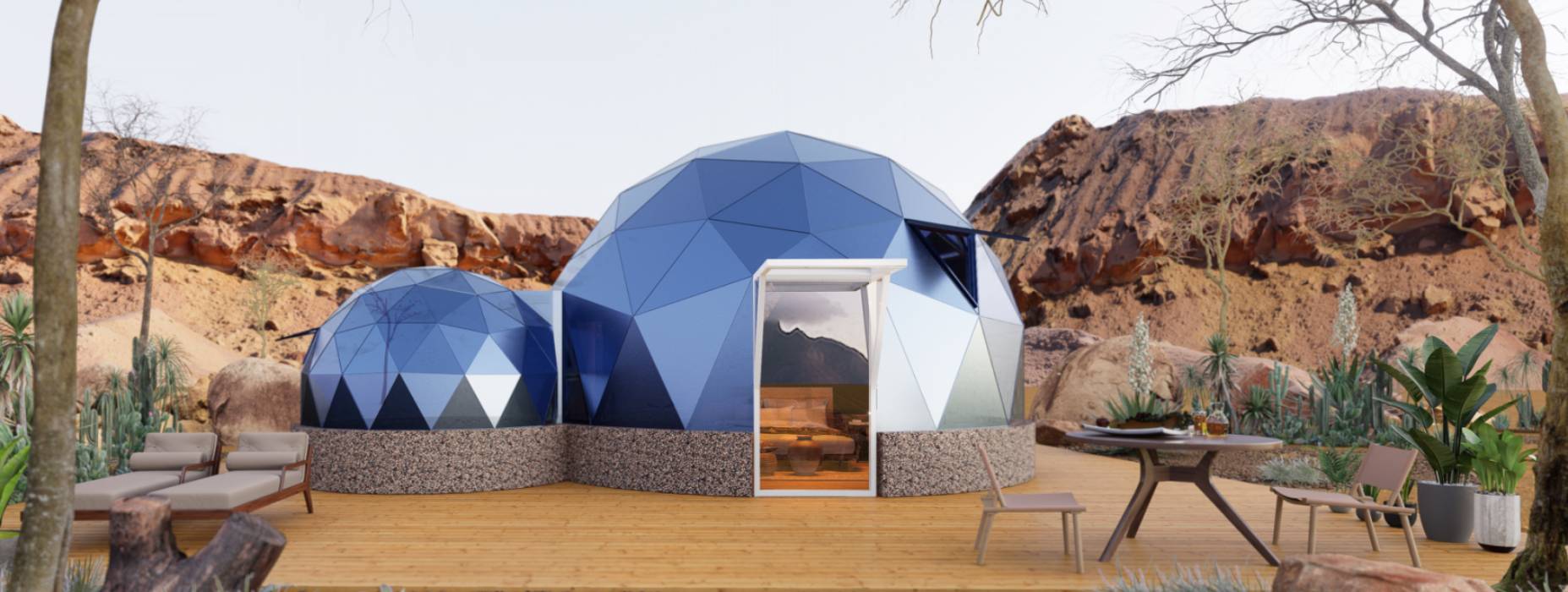 镶黄旗球形智能光伏玻璃星空房